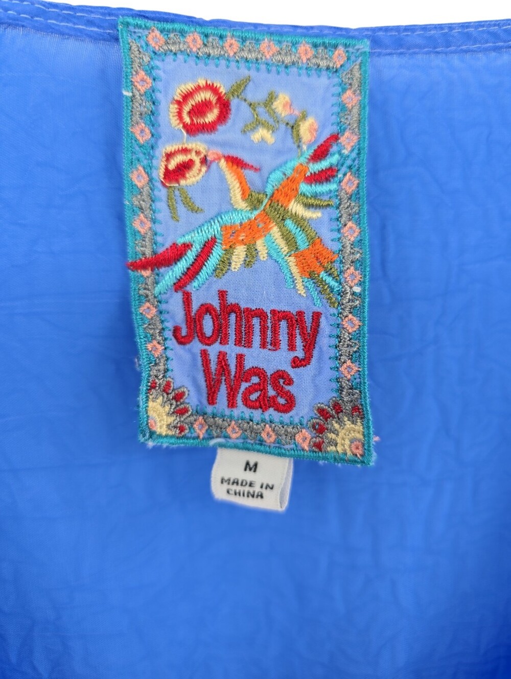 Johnny Was Rion Soleil Tunic/Mini in Blue Size Medium - Picture 4 of 9